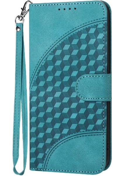 IPhone 16 Için Flip Case Pro Max Flip Iş Geometrik Desen Manyetik (Yurt Dışından)