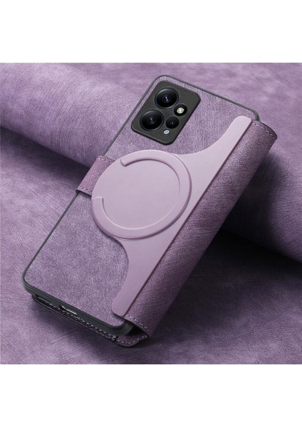 Xiaomi Redmi Not 12 Için Flip Case 4g Mıknatıs Koruyucu Malzeme Kart Standı (Yurt Dışından) indirimleri