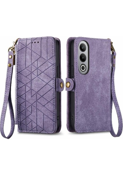 Oneplus Nord Ce4 Için Flip Case Basit Iş Cüzdan Darbeye Deri (Yurt Dışından)