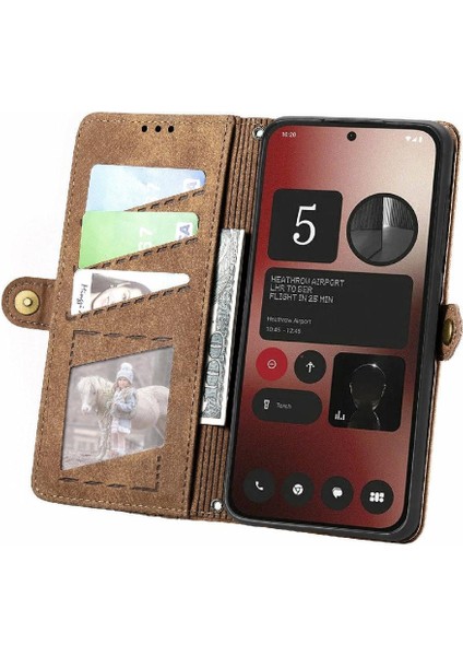 Nothing Flip Case Telefon 2A Darbeye Basit Iş Deri Çanta (Yurt Dışından) fiyatları