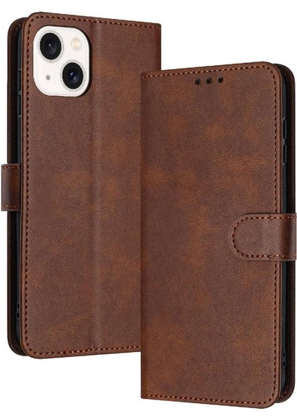 Kart Yuvası ile Toka Kickstand Saf Renk ile IPhone 13 Için Flip Case (Yurt Dışından)