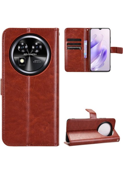 Oukitel C37 Kart Tutucu Kapak Kapak Cüzdan Manyetik Için Kılıf (Yurt Dışından)