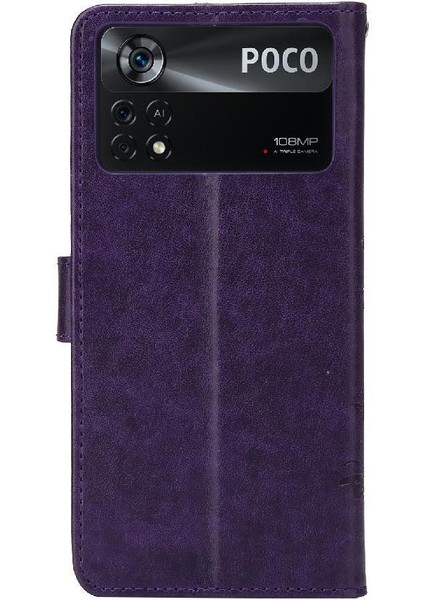 Xiaomi Poco X4 Pro 5g Için Filp Durumda Bilek Kayışı Manyetik Kapatma Kickstand (Yurt Dışından) modelleri