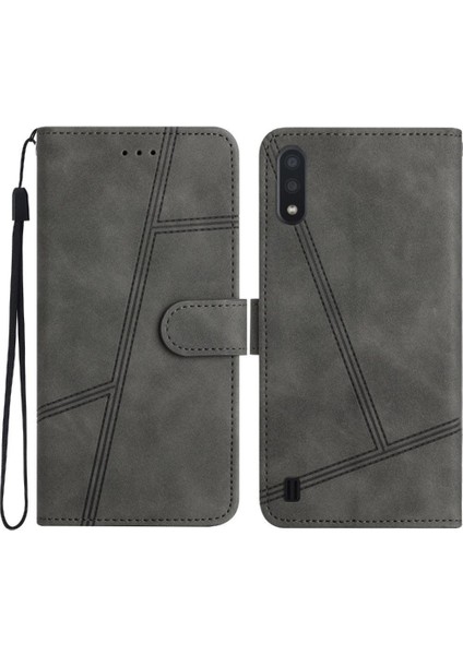 Samsung Galaxy A10 Için Flip CASE/M10 Kart Yuvaları Tutucu Manyetik Tam Kapak (Yurt Dışından)