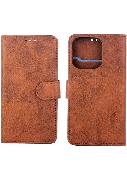 IPhone 14 Için Filp Durumda Pro Tam Koruma Kartı Tutucu Kickstand Pu (Yurt Dışından)