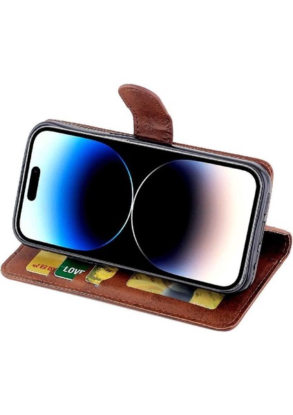 IPhone 14 Için Filp Durumda Pro Tam Koruma Kartı Tutucu Kickstand Pu (Yurt Dışından) fırsatları