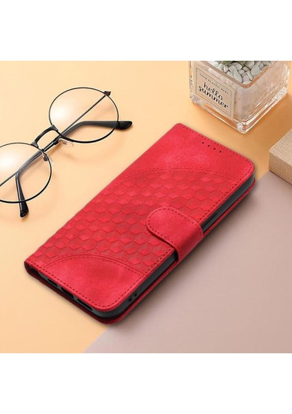 IPhone 16 Için Flip Case Pu Deri Kapak Çevirin Geometrik Desen Flip Case (Yurt Dışından)