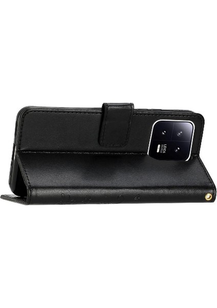 Xiaomi 13T Için Filp DURUMDA/13T Pro Kickstand Manyetik Kapatma Bilek Kayışı Pu (Yurt Dışından) modelleri