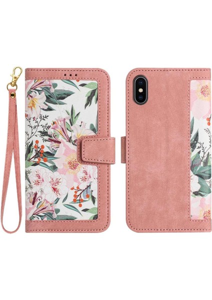 IPhone Xs Max Manyetik Kapatma Için Cüzdan Durumda Kickstand Kart Tutucu Anti (Yurt Dışından)