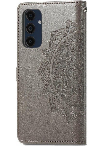 Samsung Galaxy M55 Flip Kapak Için Flip Case Darbeye Deri Kılıf (Yurt Dışından)