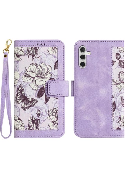 Samsung Galaxy S24 Manyetik Kapatma Anti Scratch Kickstand Için Cüzdan Kılıf (Yurt Dışından)