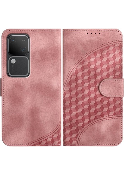 Vıvo V30 5G/V30 Pro 5g Için Flip Case Geometrik Desen Darbeye Deri (Yurt Dışından)