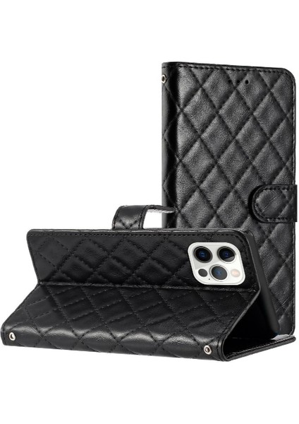 IPhone 14 Için Flip Case Pro Max Tpu Darbeye Kart Yuvaları Tutucu Kickstand (Yurt Dışından)