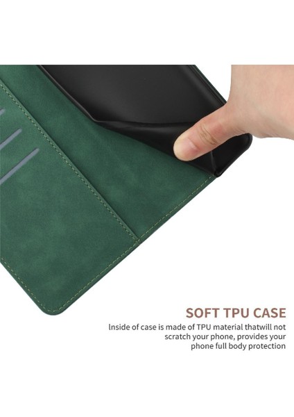 Samsung Galaxy Flip 5g Için Flip Case Yumuşak Pu Deri Dikiş Kabartmalı Tpu (Yurt Dışından)