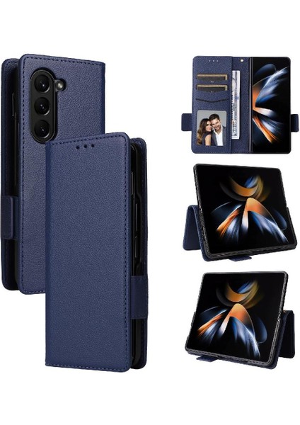 Samsung Galaxy Z Için Flip Case Fold 6 Kart Yuvaları Tutucu Manyetik Yan Pu (Yurt Dışından) fiyatları