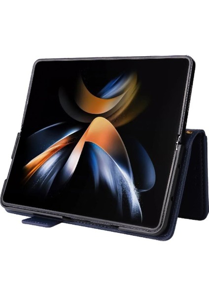 Samsung Galaxy Z Için Flip Case Fold 6 Kart Yuvaları Tutucu Manyetik Yan Pu (Yurt Dışından) fırsatları