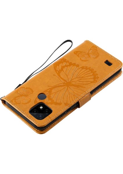 Kart Yuvası Standı Pu Flip ile Realme C20/C21 Darbeye Dayanıklı Kapak Için Flip Case (Yurt Dışından) fırsatları