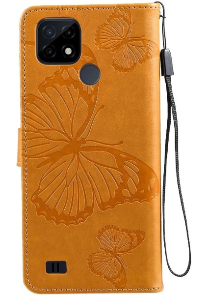 Kart Yuvası Standı Pu Flip ile Realme C20/C21 Darbeye Dayanıklı Kapak Için Flip Case (Yurt Dışından) indirimleri