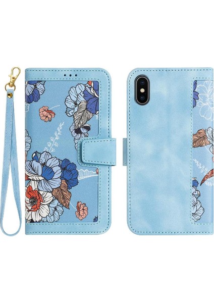 Cüzdan Kılıf IPhone X/xs Kickstand Kart Tutucu Manyetik Kapatma Anti (Yurt Dışından)