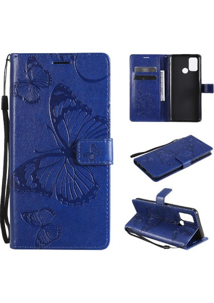 Realme Real/ C17 Flip Kickstand Pu Deri Kart Yuvası Standı ile Flip Case (Yurt Dışından)
