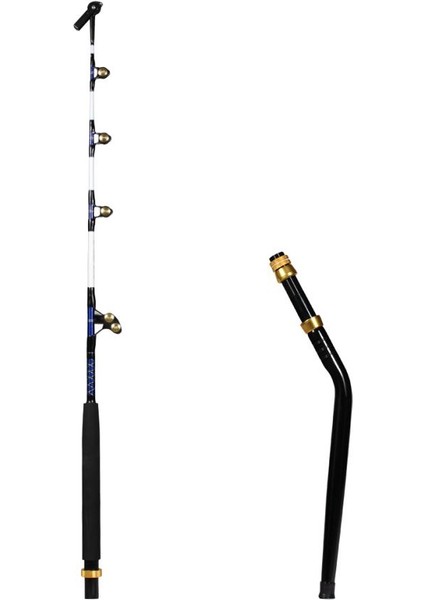 Deep Sea 180CM 60-100 Lbs Trolling Kamış-Eğri Sap fiyatları