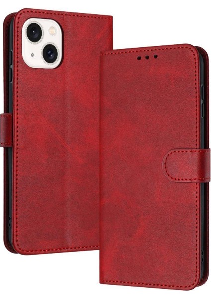 Kart Yuvası ile Toka Kickstand Saf Renk ile IPhone 13 Için Flip Case (Yurt Dışından)