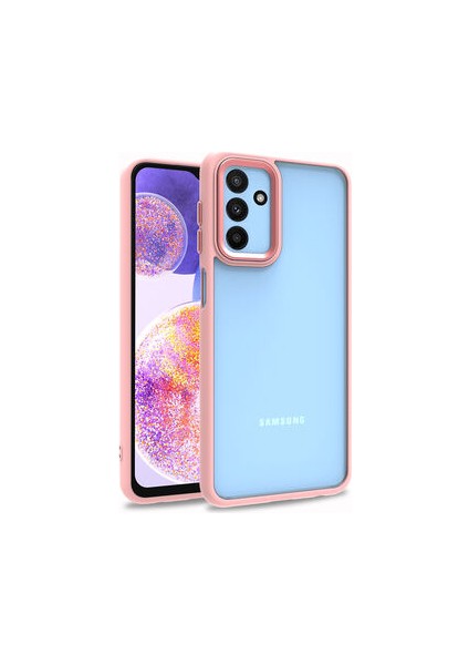 Samsung Galaxy M23 Şık Görünümlü ve Arkası Şeffaf Flora Premium Kılıf