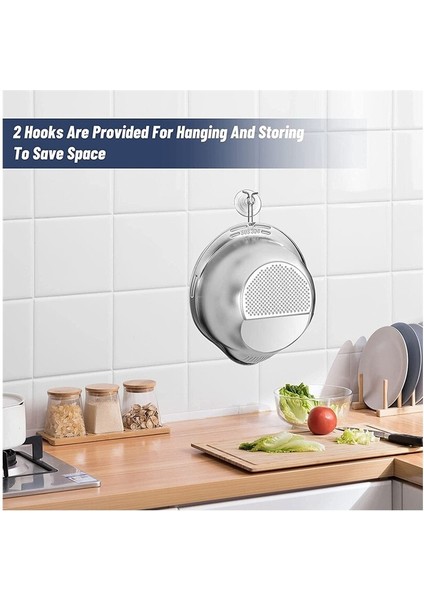 Paket Paslanmaz Çelik Pirinç Yıkama Kaseleri, Pirinç ve Sebzeleri Yıkamak Için Elek, Sebzeler, Sabit Yapışkan Kancalı (Yurt Dışından) modelleri