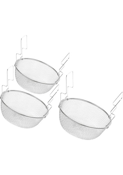 2x Paslanmaz Ince Örgü Filtre Mutfak Süzgeç Yuvarlak Süzgeç 18 cm (Yurt Dışından)