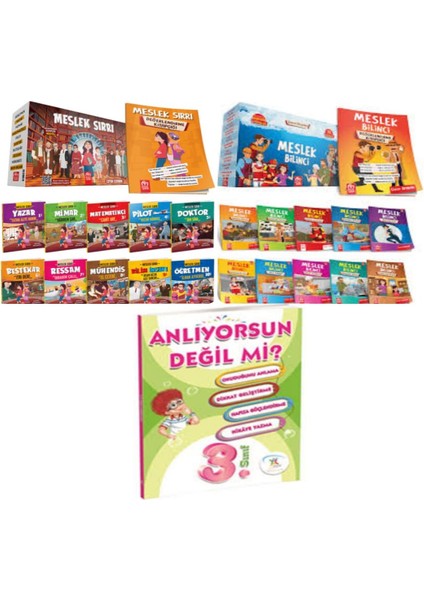 3 ve 4. Sınıflar Için Meslek Sırrı Hikaye+Meslek Bilinci Hikaye Serisi ve Anlıyorsun Değil Mi?