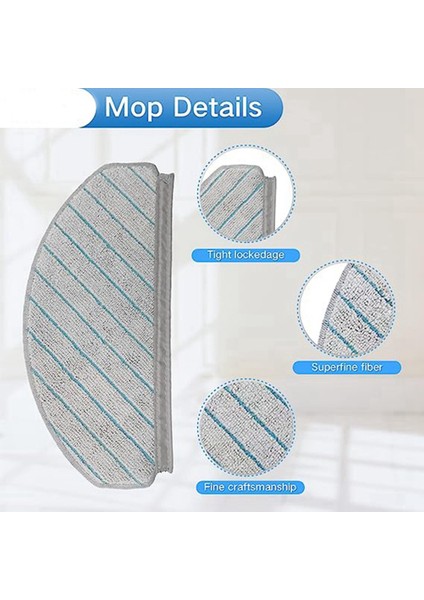 Ecovacs T10 Plus Yeniden Kullanılabilir Sert Zemin Uzmanı Uyumlu Mikrofiber Yumuşak Paspas Pedi Vakum Aksesuarları Değiştirme (Yurt Dışından) fırsatları