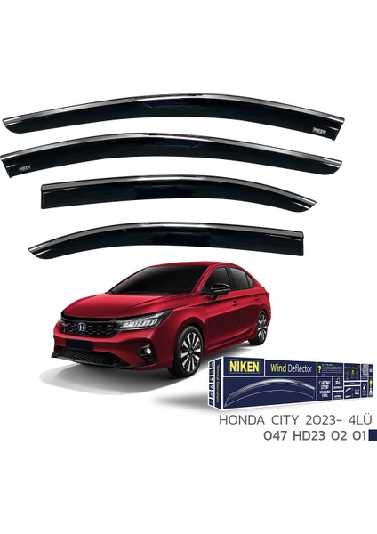 Honda City 2023 ve Sonrası Kromlu Cam Rüzgarlığı