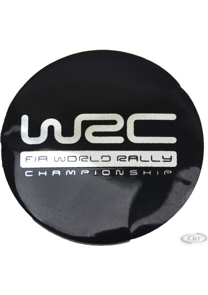 Jant Göbek Arma WRC Black Sticker 4'lü Set