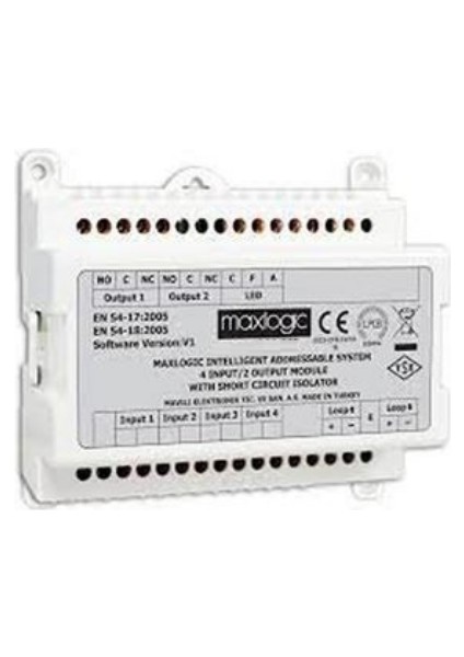 ML-1338 Akıllı Adresli Siren Kontrol Modülü, 8 Çıkışlı