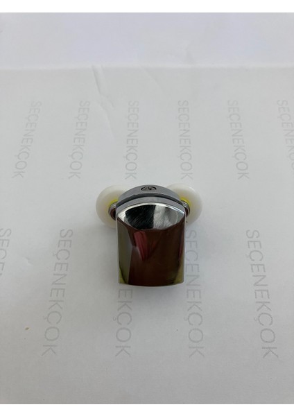 Rulmanlı Cam Duşakabin Tekerleği Metal Kırılmaz Gövde Krom 2'li Set