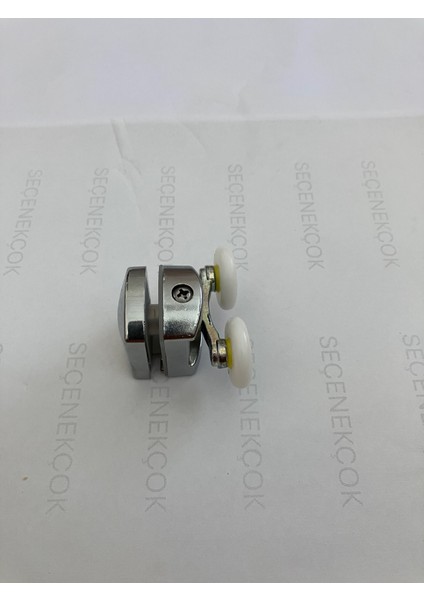 Rulmanlı Cam Duşakabin Tekerleği Metal Kırılmaz Gövde Krom 2'li Set