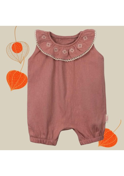 Nakış Detaylı Kız Bebek Şık Tulum Romper fiyatları