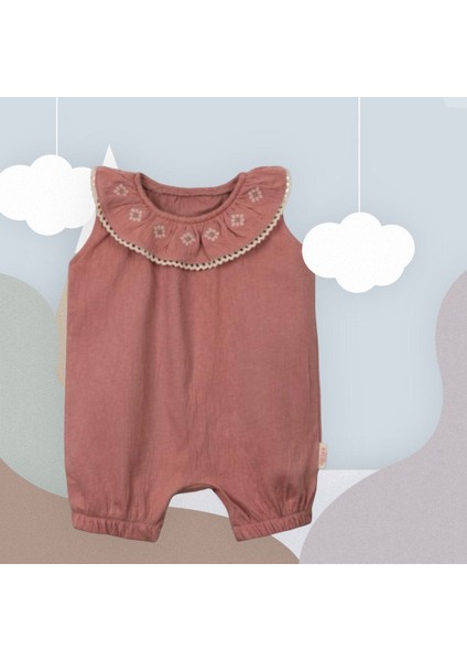 Nakış Detaylı Kız Bebek Şık Tulum Romper modelleri