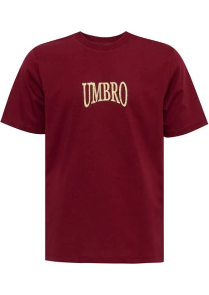 Erkek Bordo Oversize T-Shirt Pamuklu Süprem Umbro Shot Tee FF-0151