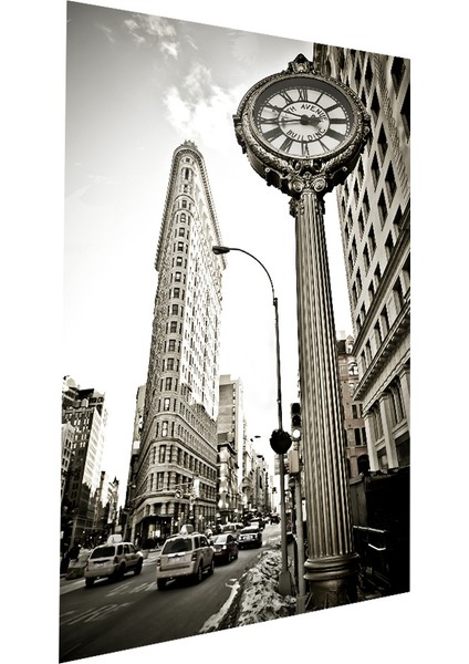 Beşinci Cadde Flatiron Binası Cam Tablo | Hediyelik, Dekoratif, Ofis, Mutfak