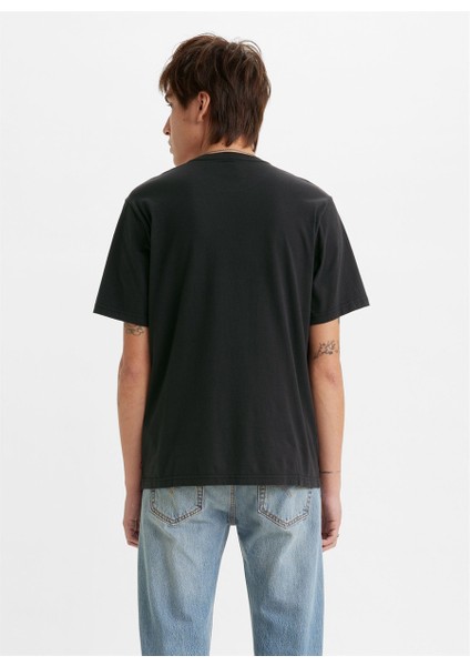 Levis A2082-0030 Lse_ss Relaxed Fit Tee Bisiklet Yaka Relaxed Siyah Erkek T-Shirt Beden: L