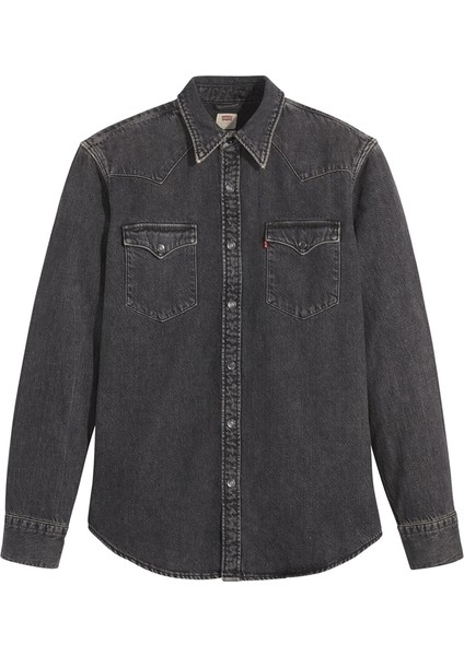 Levis Siyah Erkek Normal Denim Gömlek Barstow Western Standard Black Wash Beden: L