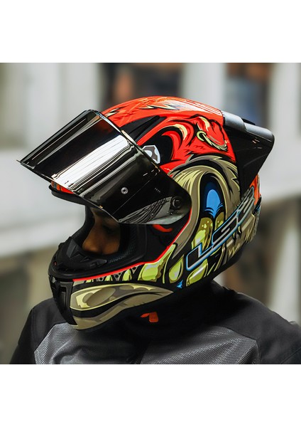 Rapıd 2 Race Spox Kırmızı-Gri Kask