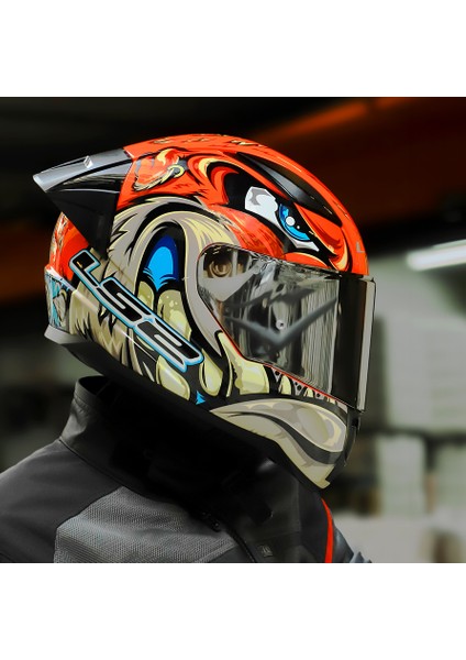 Rapıd 2 Race Spox Kırmızı-Gri Kask