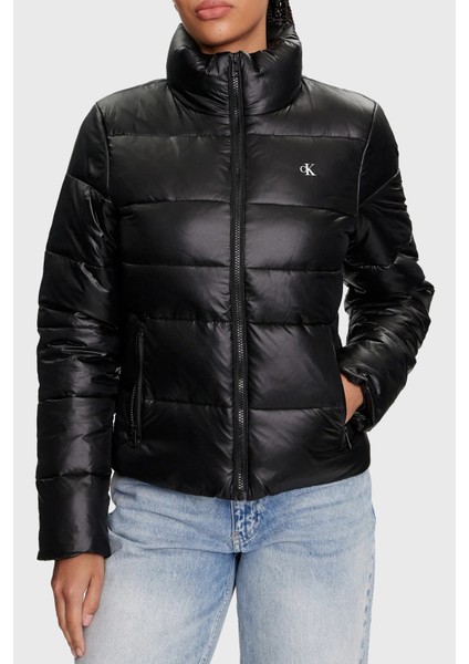Slim Fit Dik Yaka Şişme Mont J20j223580beh Bayan Mont J20j223580 Beh