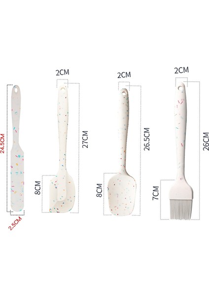 Spatula Seti Isıya Dayanıklı Mutfak Pişirme Gereçleri Stil 1 (Yurt Dışından)