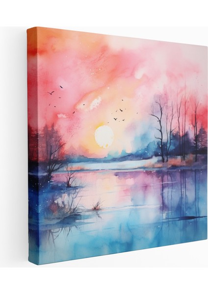 Rüya Gibi Sular Kanvas Tablo, 30 x 30 cm