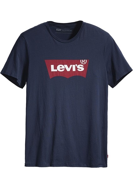 Levis Erkek Lacivert Bisiklet Yaka T-Shirt Beden: S