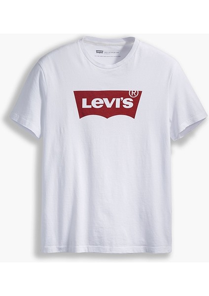 Levis 17783-0314 Bisiklet Yaka Standart Baskılı Beyaz Erkek T-Shirt Beden: S