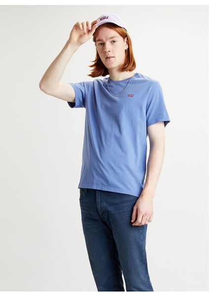 Levis 56605-0079 Ss Original Hm Tee Bisiklet Yaka Pamuklu Mavi Erkek T-Shirt Beden: M